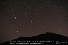 2007-09-05 - Startrails with Teide Mountain, Teneriffe